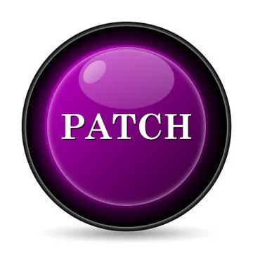 Patch icon. Internet button on white background.. Ilustración de archivo