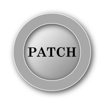 Patch icon. Internet button on white background.. Ilustración de archivo