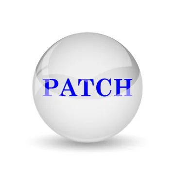 Patch icon. Internet button on white background.. Ilustración de archivo