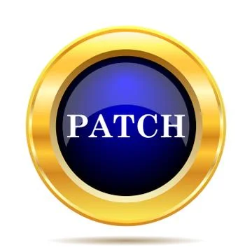 Patch icon. Internet button on white background.. Ilustración de archivo