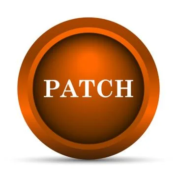 Patch icon. Internet button on white background.. Ilustración de archivo