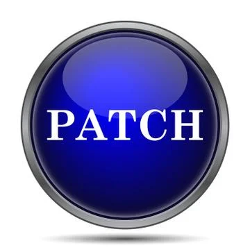 Patch icon. Internet button on white background.. Stock Illustration