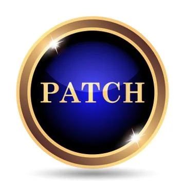 Patch icon. Internet button on white background.. Stock Illustration