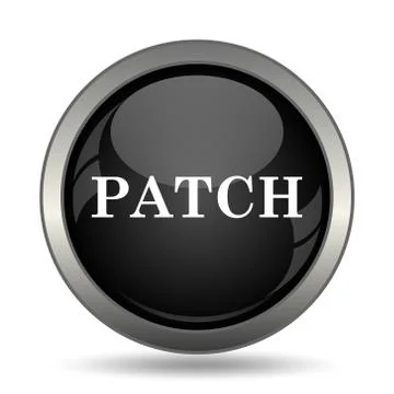 Patch icon. Internet button on white background. . Illustrazione stock