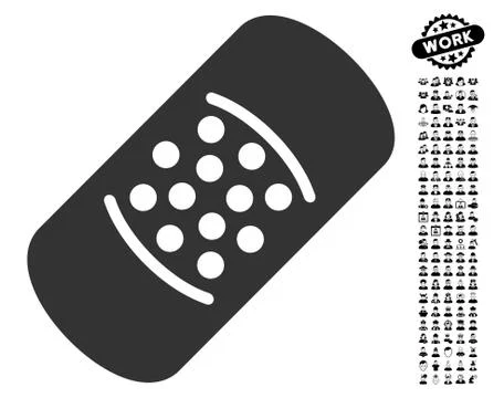 Patch Icon with Job Bonus 스톡 일러스트