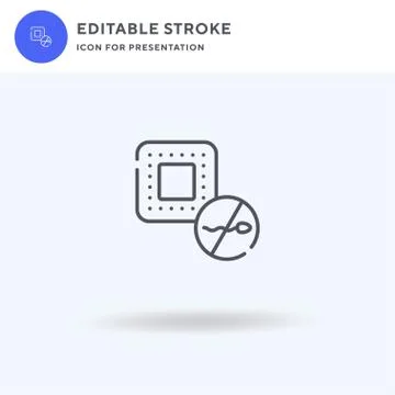 Patch icon vector, filled flat sign, solid pictogram isolated on white, logo Stock Illustration