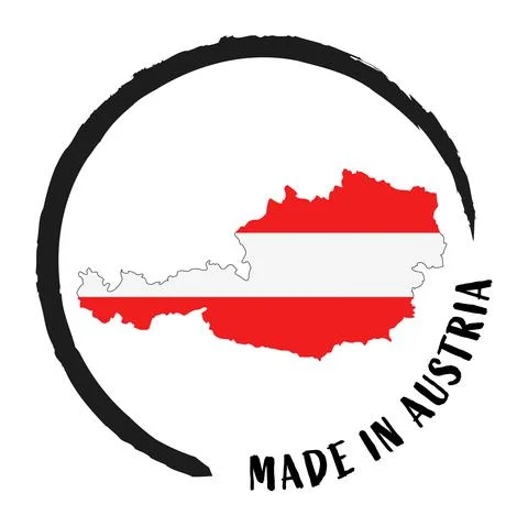 Patch ' Made in Austria ' Stock Illustration