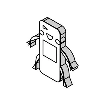 Patch medical accessory isometric icon vector illustration 스톡 일러스트