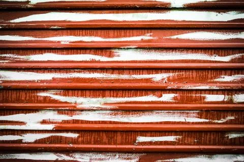 Patch on the metal surface Foto stock