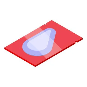 Patch package icon isometric vector. Eye gel イラスト素材