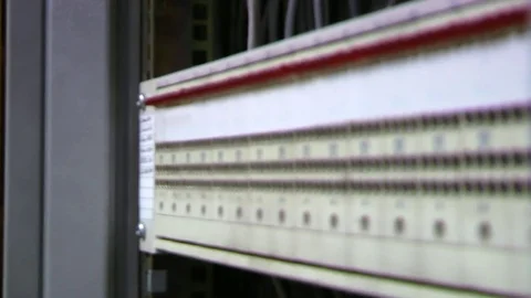 Patch panel, focus movement. Video stock 82469834