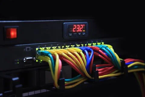 Patch panel Stock Photos