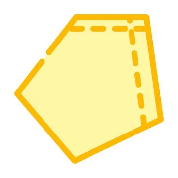 Patch pocket for workwear color icon vector illustration 스톡 일러스트