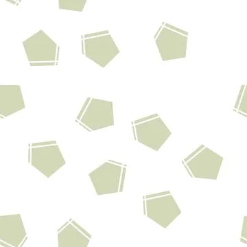 Patch pocket for workwear glyph vector seamless pattern Illustrazione stock