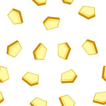 Patch pocket for workwear isometric icon seamless pattern Illustrazione stock
