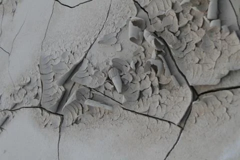 Patch of psoriasis ,   dried cracked earth, textures and patterns Stock Photos