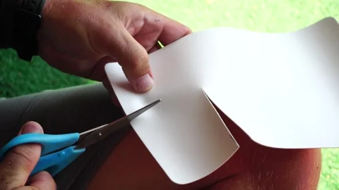 Patch repair kit with glue for inflatable boats, SUP, raft. Man repair Stock Footage 273134350