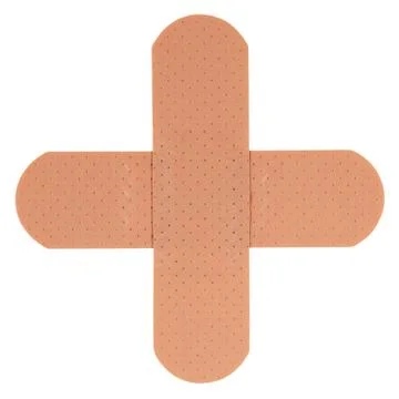 Patch in shape of a plus Stock Photos