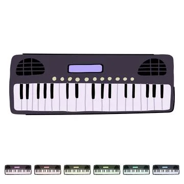 Patch synthesizer vector cartoon graphic Ilustración de archivo