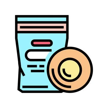 Patch test skin color icon vector illustration Illustrazione stock