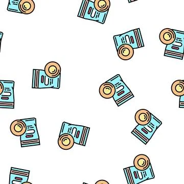 Patch test skin vector seamless pattern Illustrazione stock