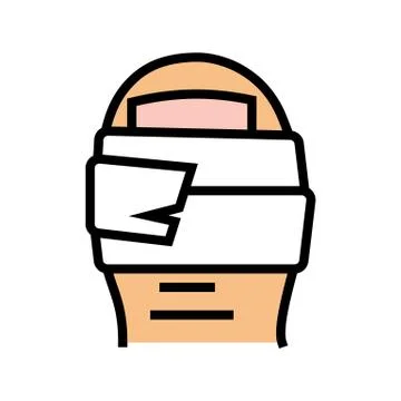 Patch on toe color icon vector illustration 库存插图