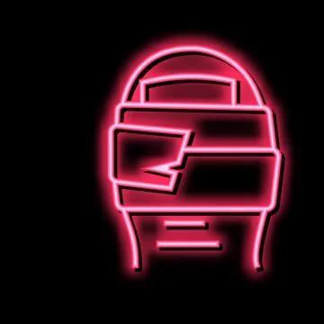 Patch on toe neon glow icon illustration Stock Illustration