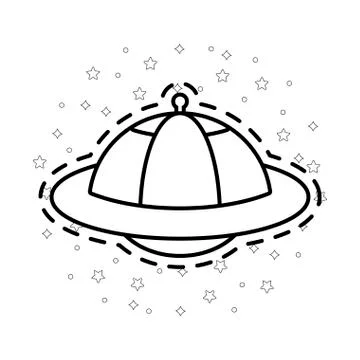 Patch of unidentified flying object Ilustración de archivo