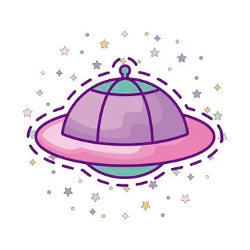 Patch of unidentified flying object Ilustración de archivo