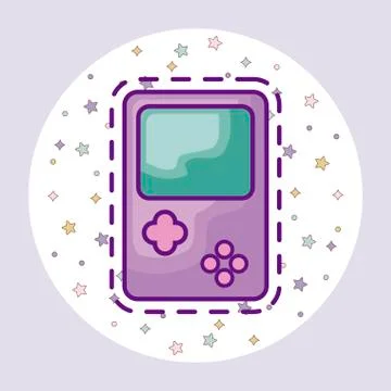 Patch of video game handle Illustrazione stock