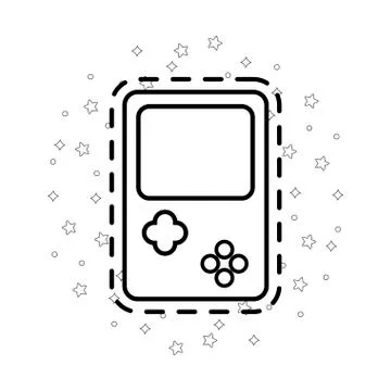Patch of video game handle Illustrazione stock