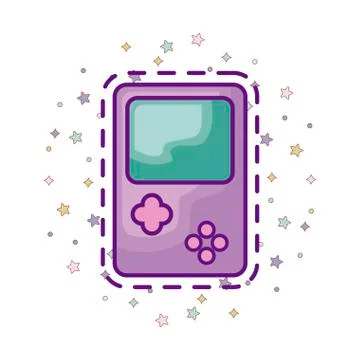 Patch of video game handle Illustrazione stock