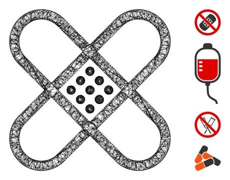 Patch Web Vector Mesh Illustration Ilustración de archivo
