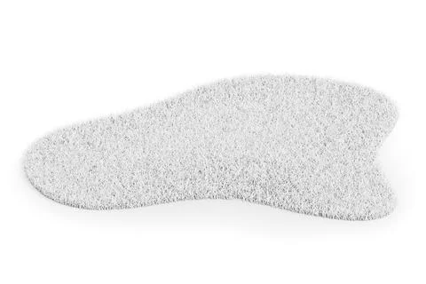 Patch of White Grass Mockup. 3d Rendering 库存插图