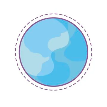 Patch of world planet earth イラスト素材