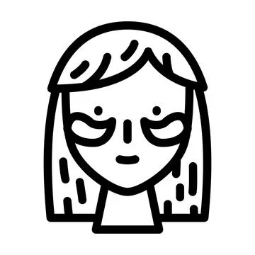Patches accessory line icon vector illustration Ilustração Stock