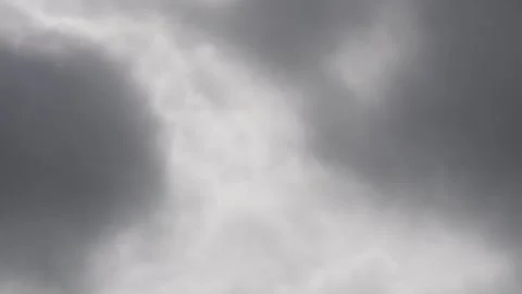 Patches of black clouds are floating in the sky like smoke Stock Footage 316246188