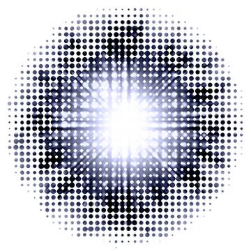 Patches of light on a black background Stock Illustration
