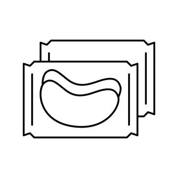 Patches package line icon vector illustration Stock Illustration