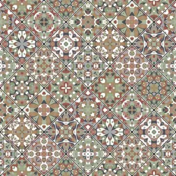 Patchwork abstract patterns Stock Illustration