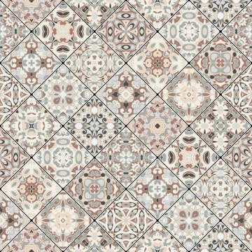 Patchwork abstract patterns イラスト素材