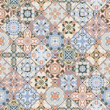 Patchwork abstract patterns Stock Illustration