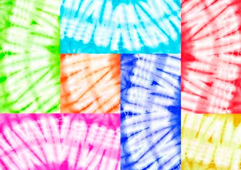 Patchwork of African fabrics Stock Illustration