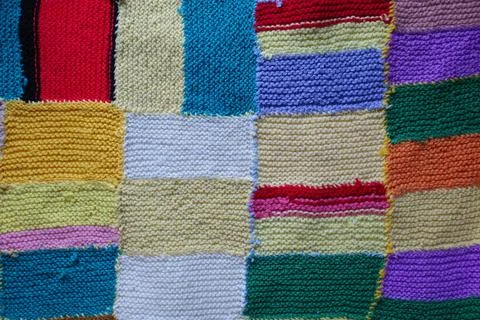 Patchwork blanket  Stock Photos