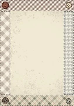 Patchwork border 스톡 일러스트