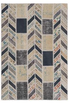 Patchwork carpet on white background Stock-Fotos