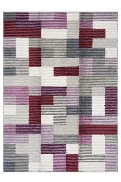 Patchwork carpet on white background Stock-Fotos