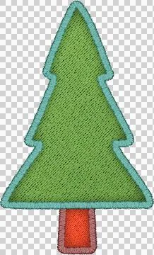Patchwork Clipart Christmas tree. Stock Illustration