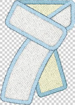 Patchwork Clipart scarf. Stock Illustration