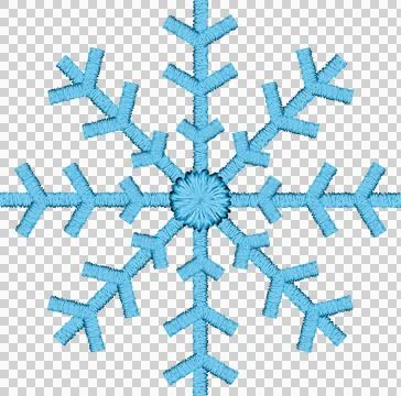 Patchwork Clipart snowflake. Stock Illustration